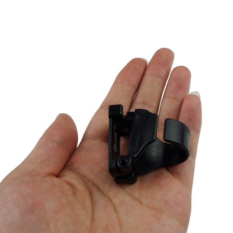 Zelerdo 4 Pack Black Plastic Snorkel Clip Replacement for Snorkeling and Scuba Diving - Image 5